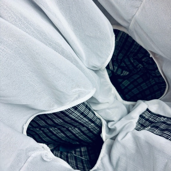 VINTAGE NWT Polo by Ralph Lauren Black and White Board shorts/trunks Sz L - Picture 12 of 13